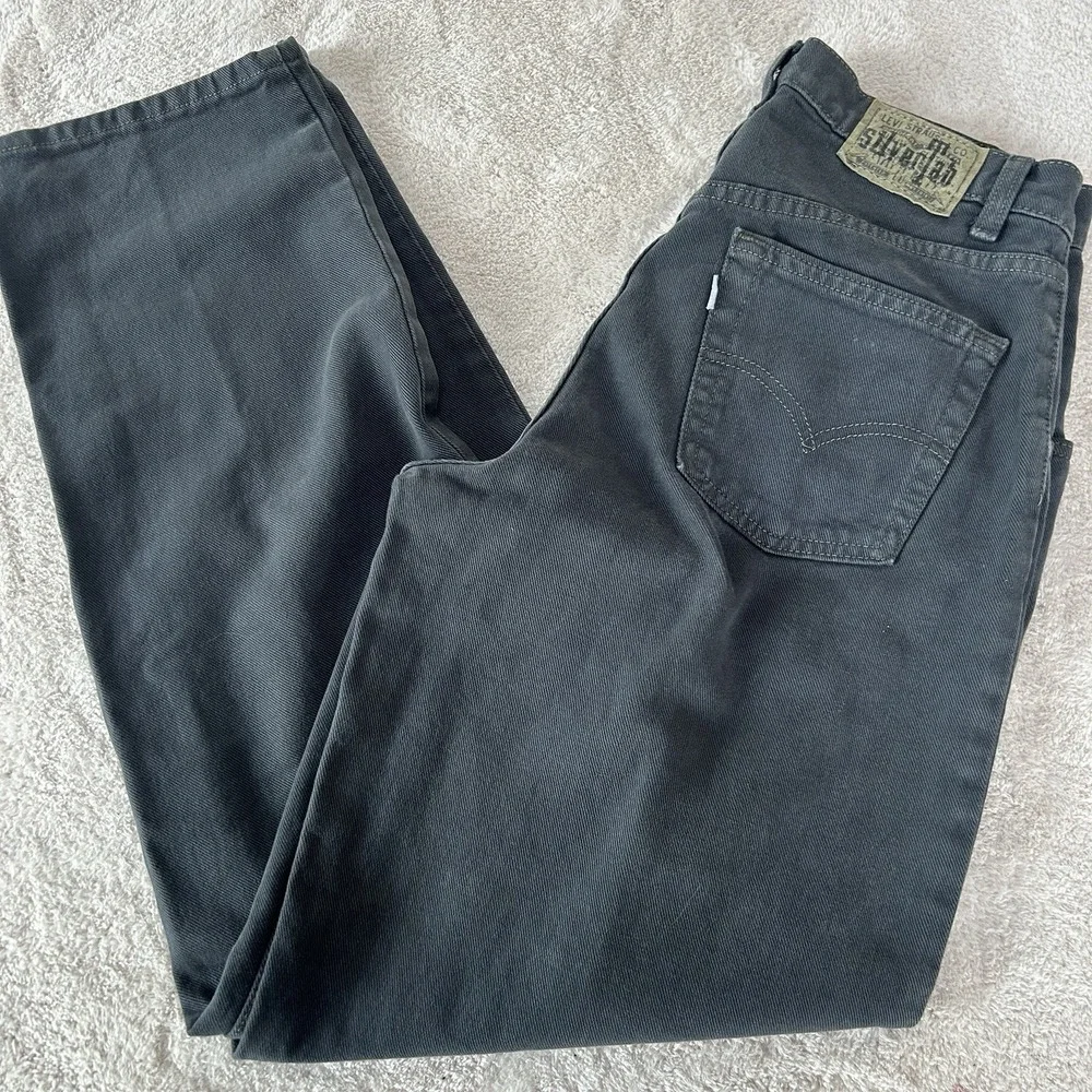 Vintage 90s Levis SilverTab Baggy Jeans Mens‎ 31x32 Gray Wash Wide Leg Skate EUC